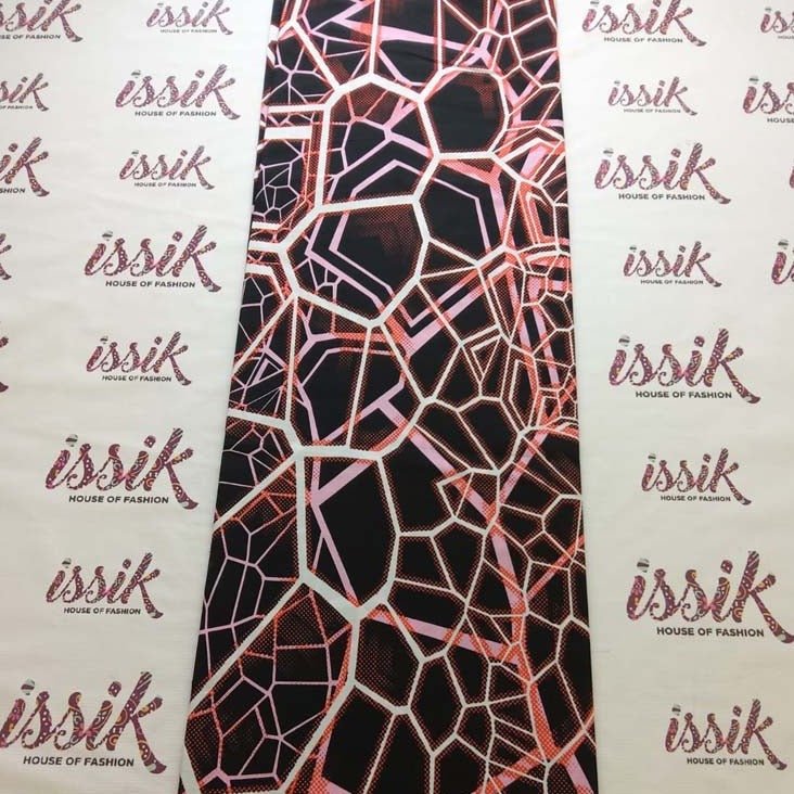 Black and Pink Daviva Ankara Fabric- akpy1079 - House of Prints