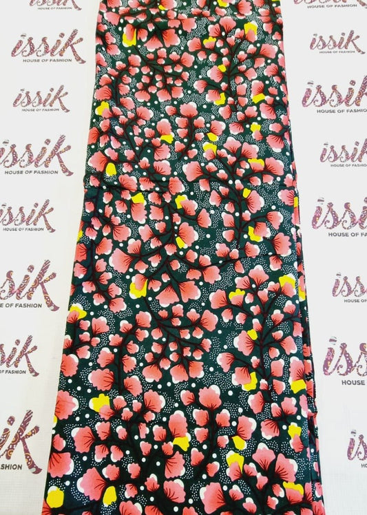 Black & Multi African Print Fabric - House of Prints