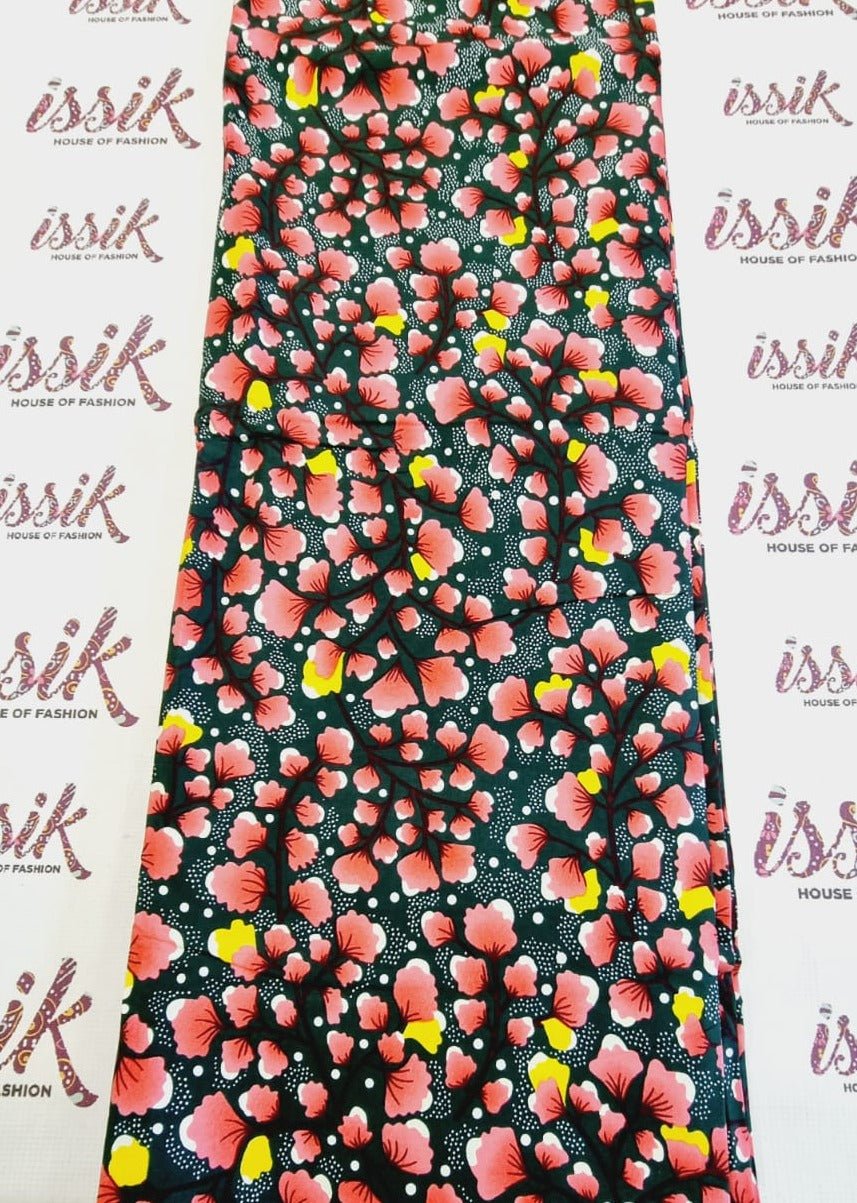 Black & Multi African Print Fabric - House of Prints