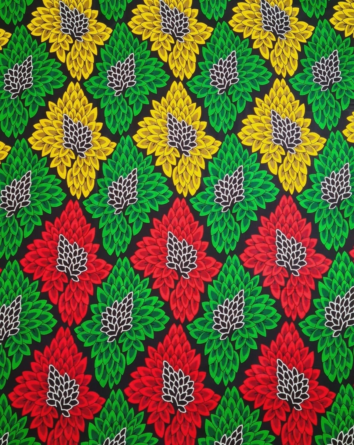 Black & Multicolor Ankara Fabric - House of Prints
