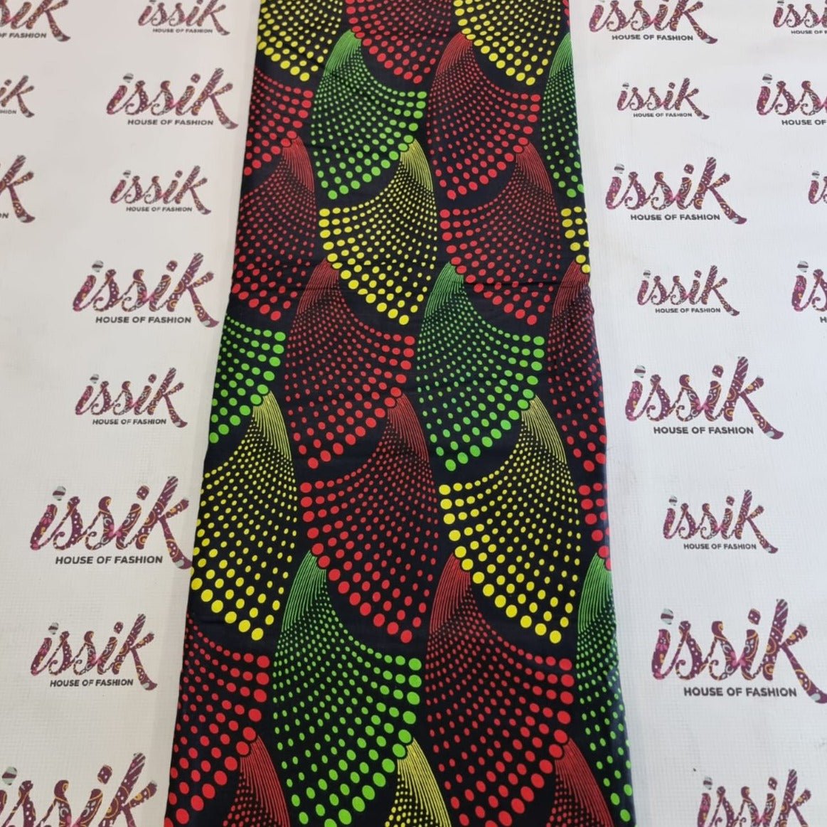 Black & Multicolour African Print Fabric - House of Prints