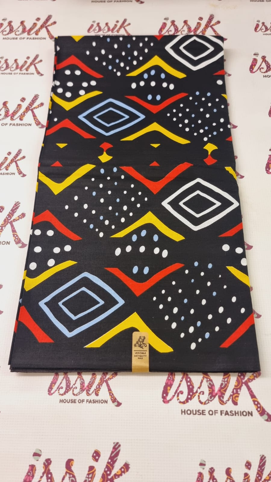 Black & Multicolour Ankara Fabric - House of Prints