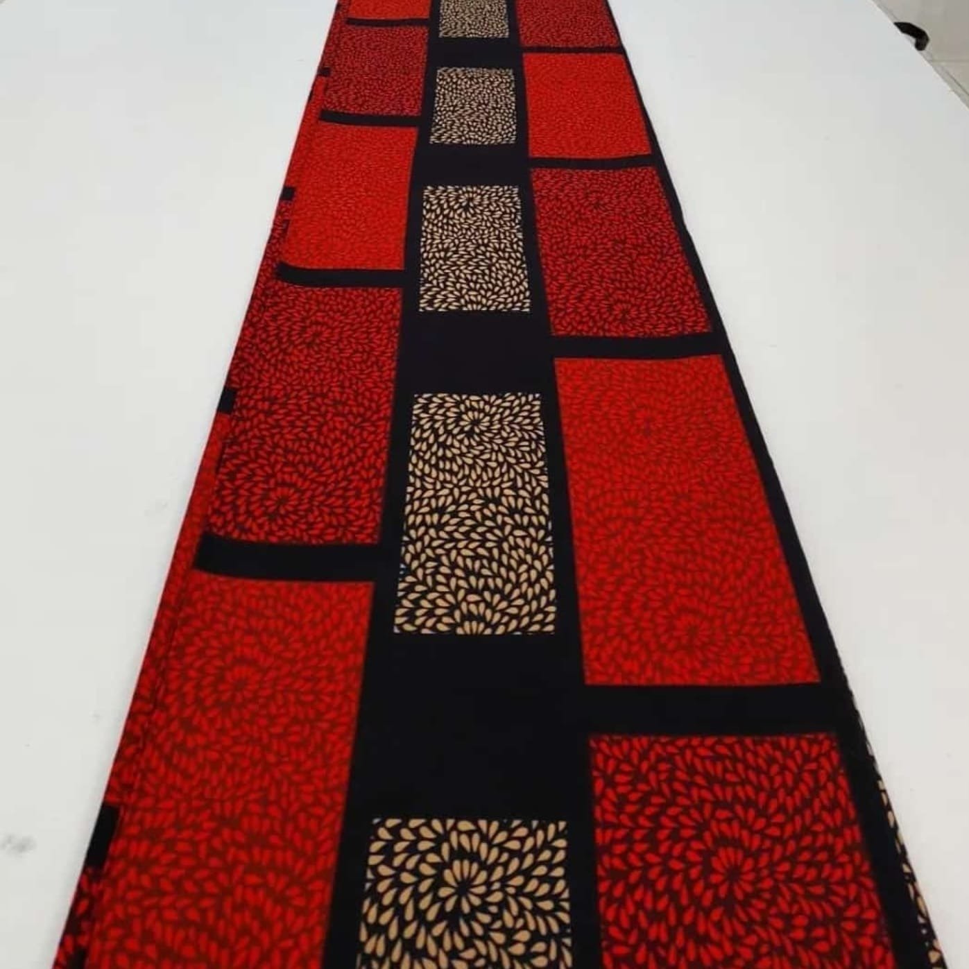 Black & Red Africa Print Fabric - House of Prints