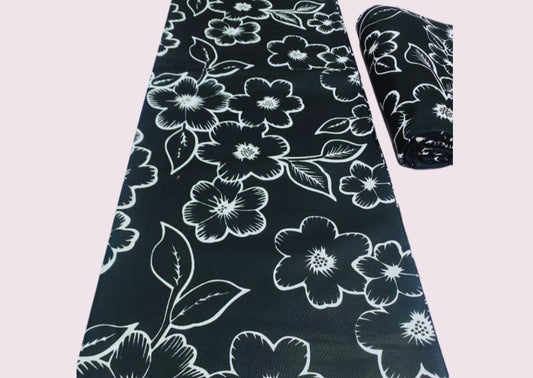 Black & White Ankara Fabric - House of Prints