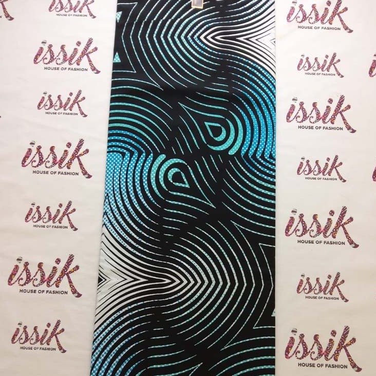 Blue and Black Ankara - akpy1081 - House of Prints