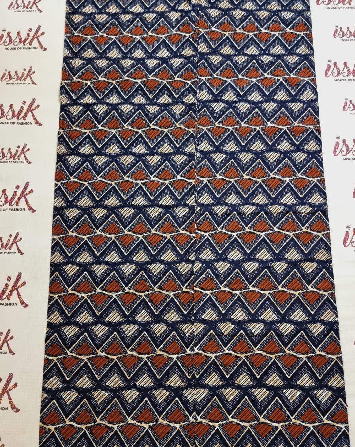 Blue & Brown Ankara Fabric - ak40189 - House of Prints