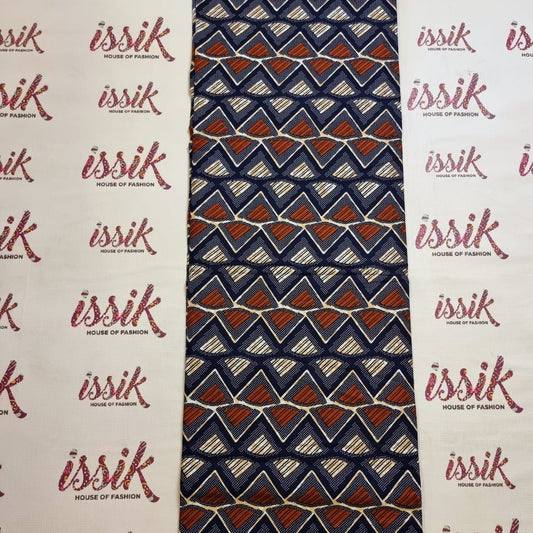 Blue & Brown Ankara Fabric - ak40189 - House of Prints