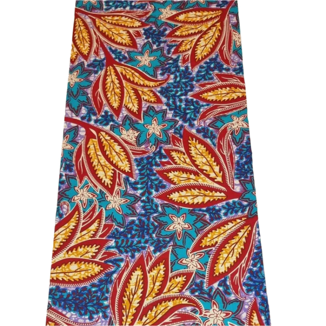 Blue, Yellow & Red Ankara - ak40202 - House of Prints