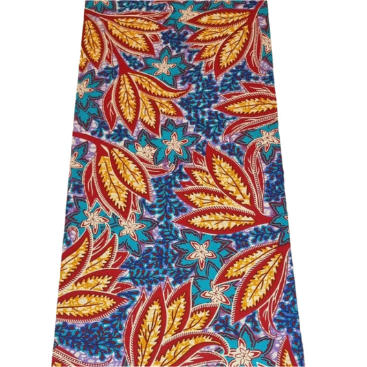 Blue, Yellow & Red Ankara - ak40202 - House of Prints