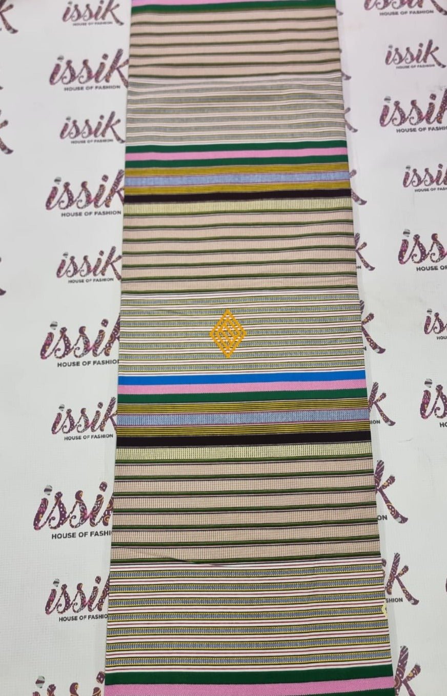 Brown Aso-Oke Inspired Ankara Fabric - House of Prints