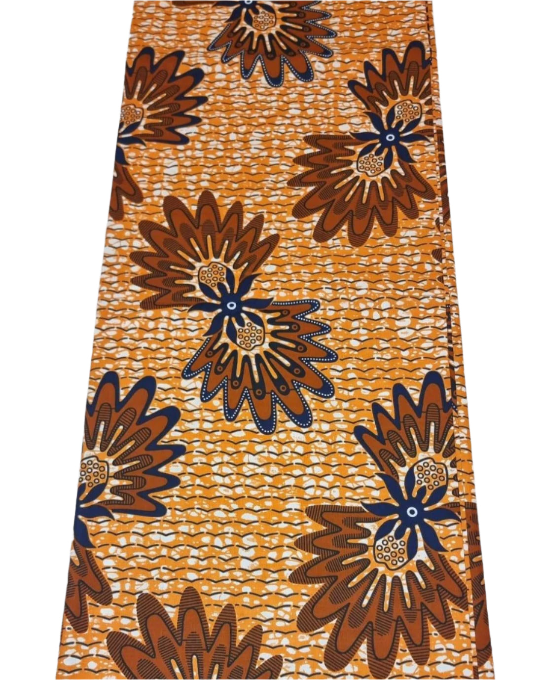 Brown & Blue Ankara - ak8096 - House of Prints