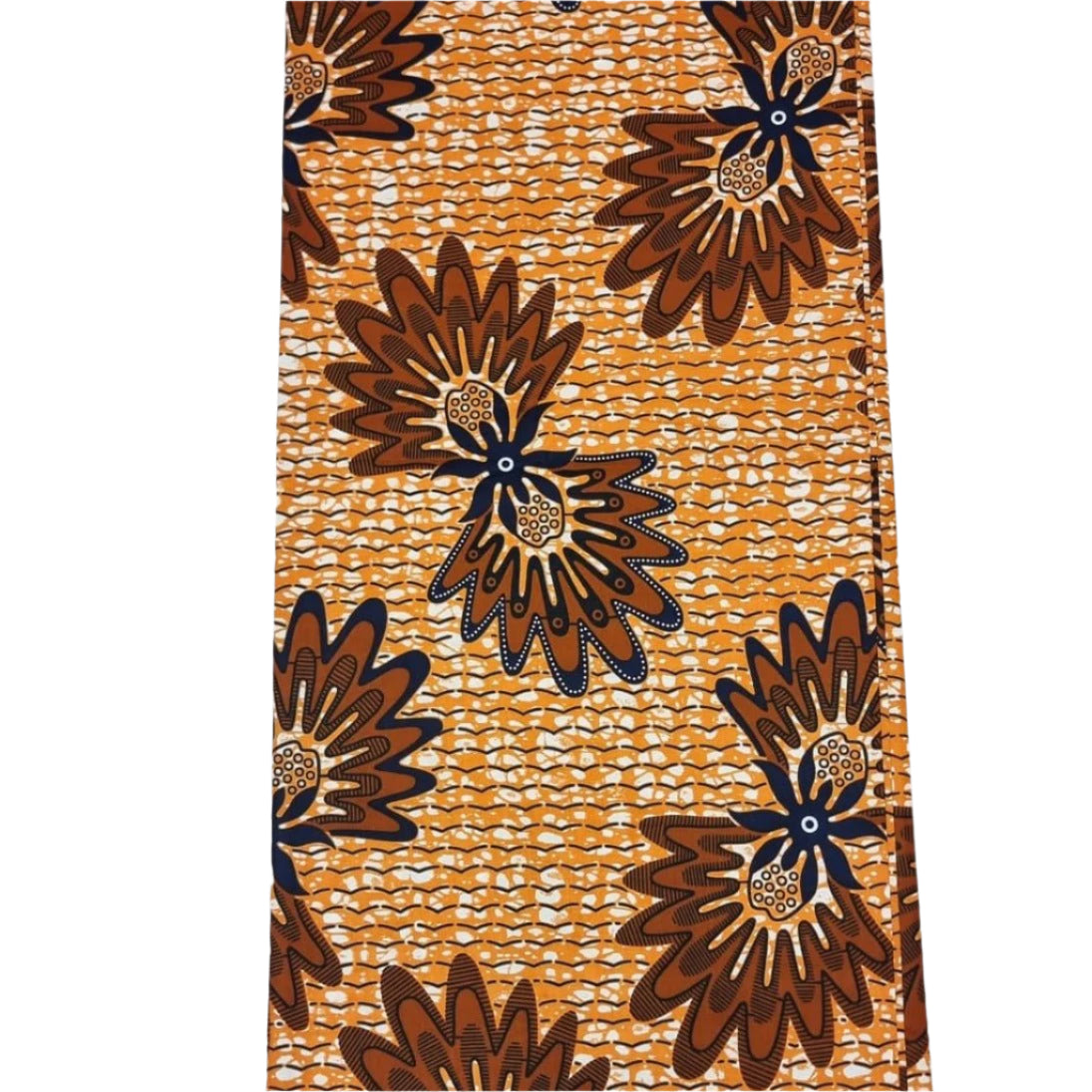 Brown & Blue Ankara - ak8096 - House of Prints