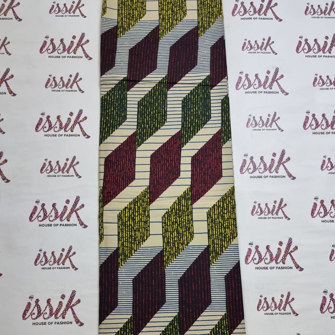 Brown & Green Ankara Fabric - akpy8089 - House of Prints