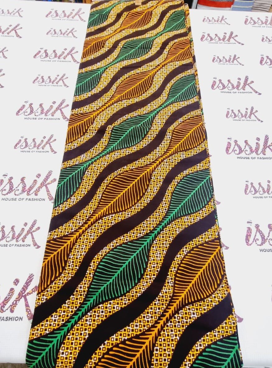 Brown & Multi African Print Fabric - House of Prints