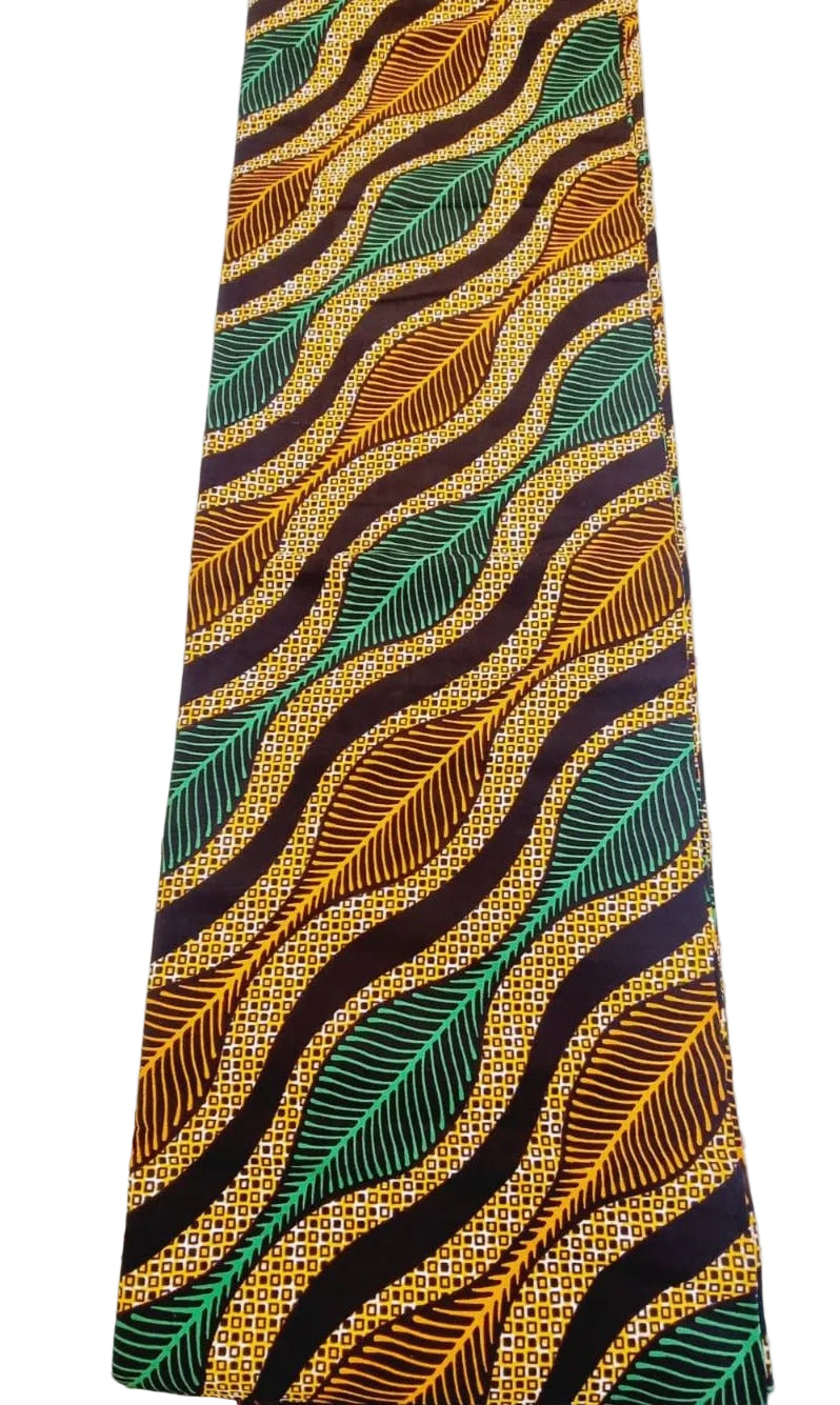 Brown & Multi African Print Fabric - House of Prints