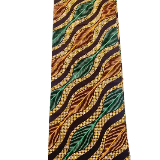 Brown & Multi African Print Fabric - House of Prints