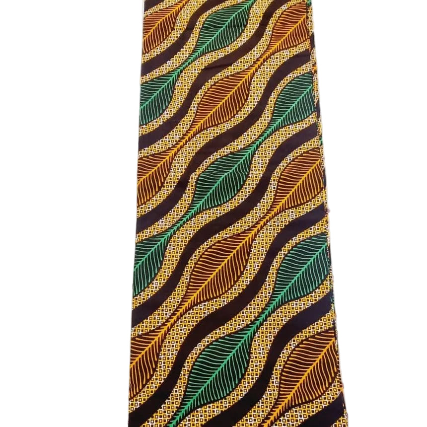 Brown & Multi African Print Fabric - House of Prints