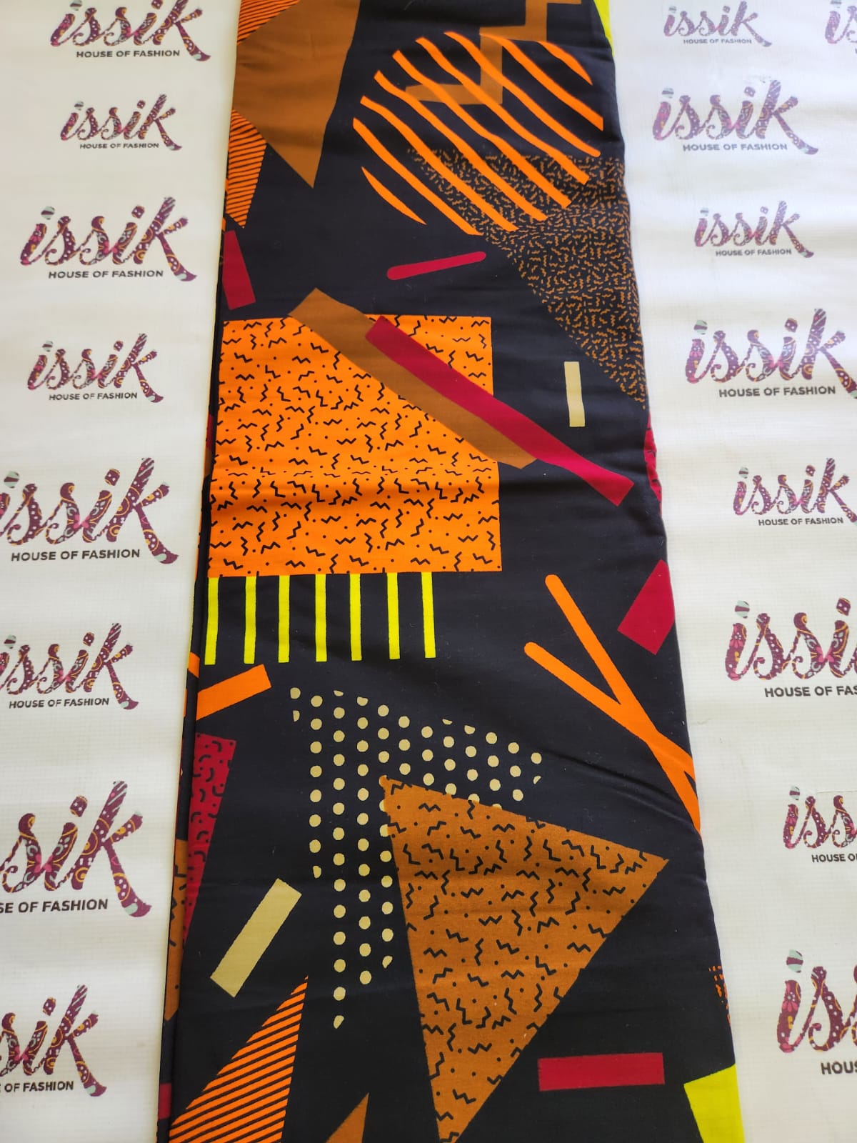 Brown & Orange African Print Fabric - House of Prints
