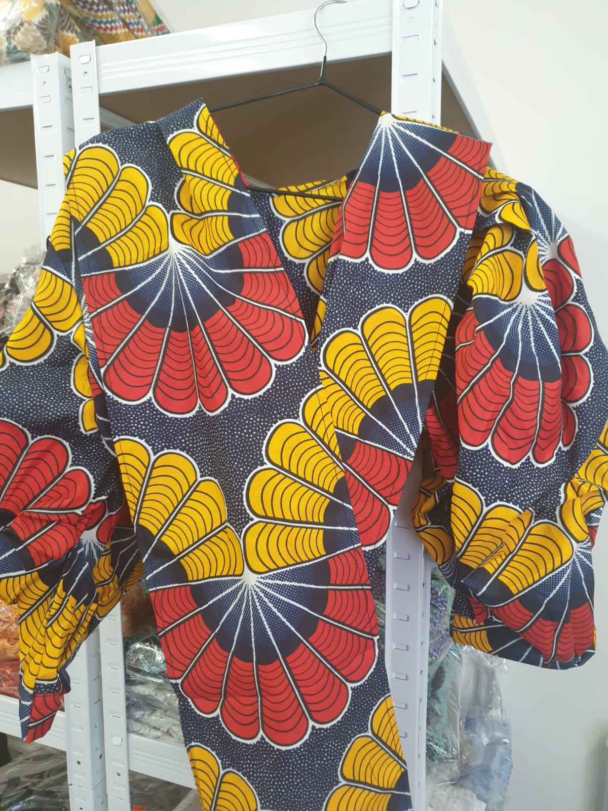 Colourful African Print Wrap Top - rtw057 - House of Prints