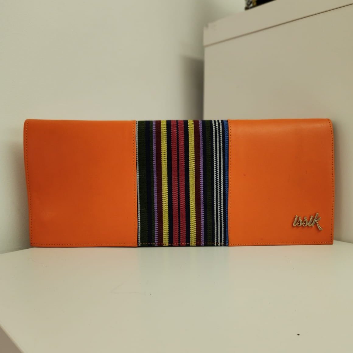 Colourful Leather & Aso-Oke Clutch Purses - House of Prints