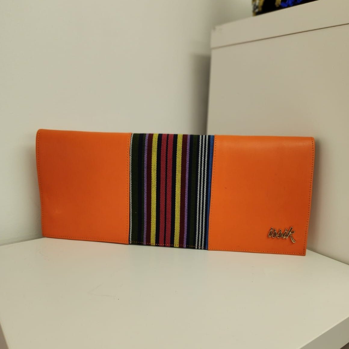 Colourful Leather & Aso-Oke Clutch Purses - House of Prints