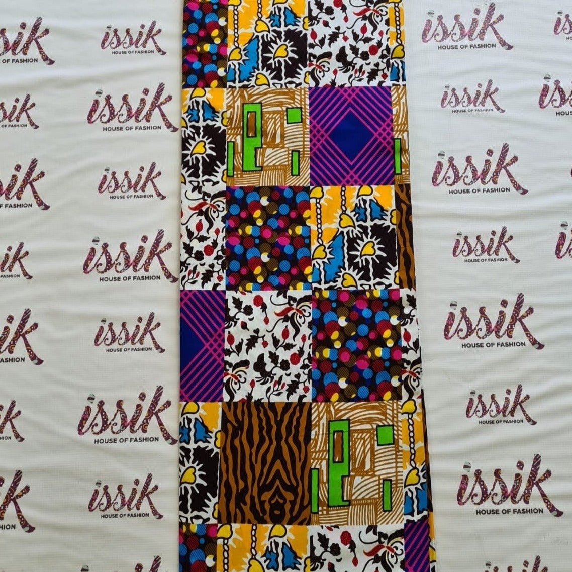 Colourful Patches Ankara Fabric - ak290228 - House of Prints
