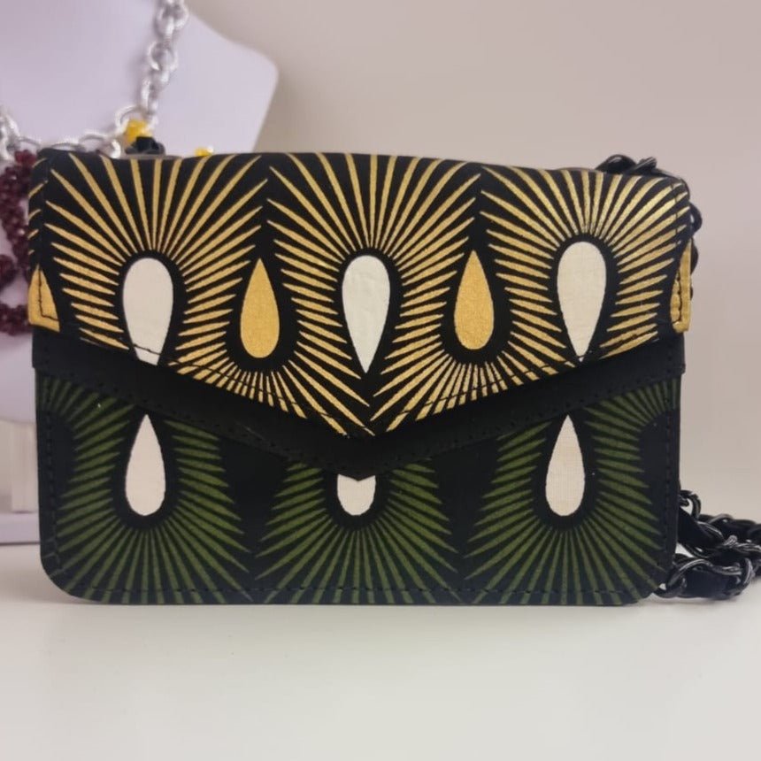 Green and Gold Mini Tote Bag - House of Prints