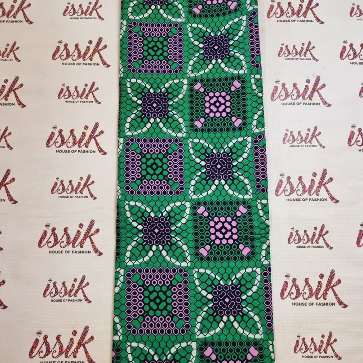 Green & Lilac Ankara Fabric - akpy6124 - House of Prints