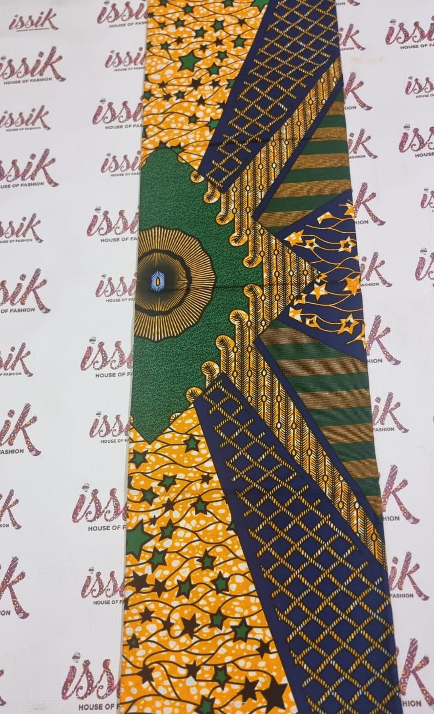 Green & Yellow Ankara Fabric - ak40167 - House of Prints