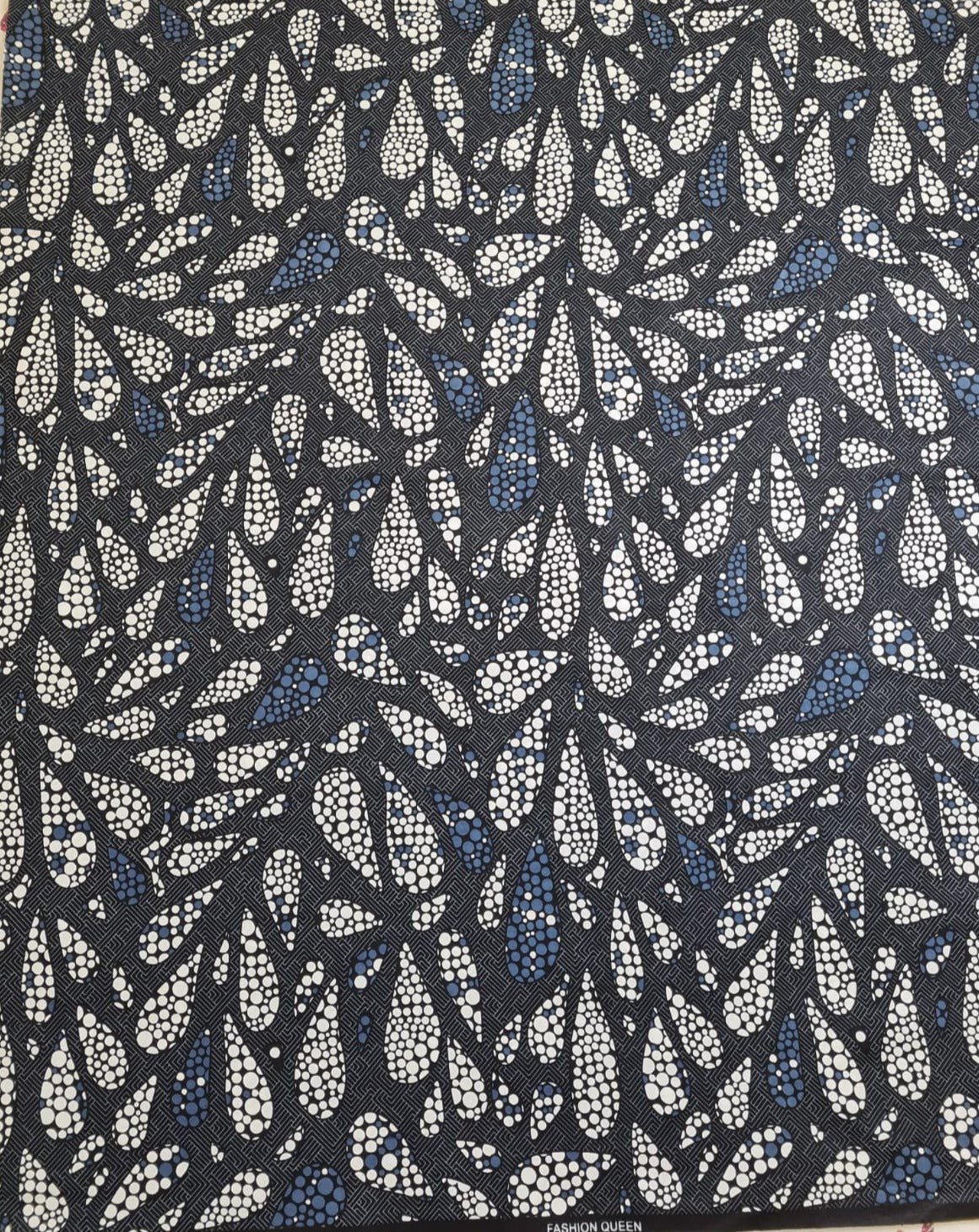 Grey and White Ankara Fabric - akpy5021 - House of Prints
