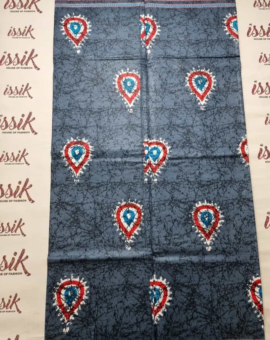 Grey Ankara Fabric - ak5015 - House of Prints