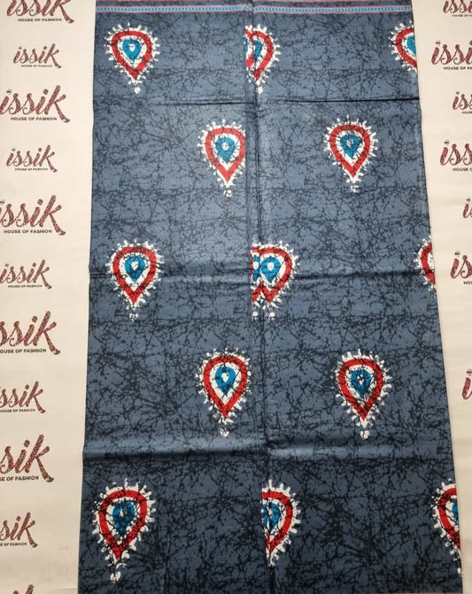 Grey Ankara Fabric - ak5015 - House of Prints