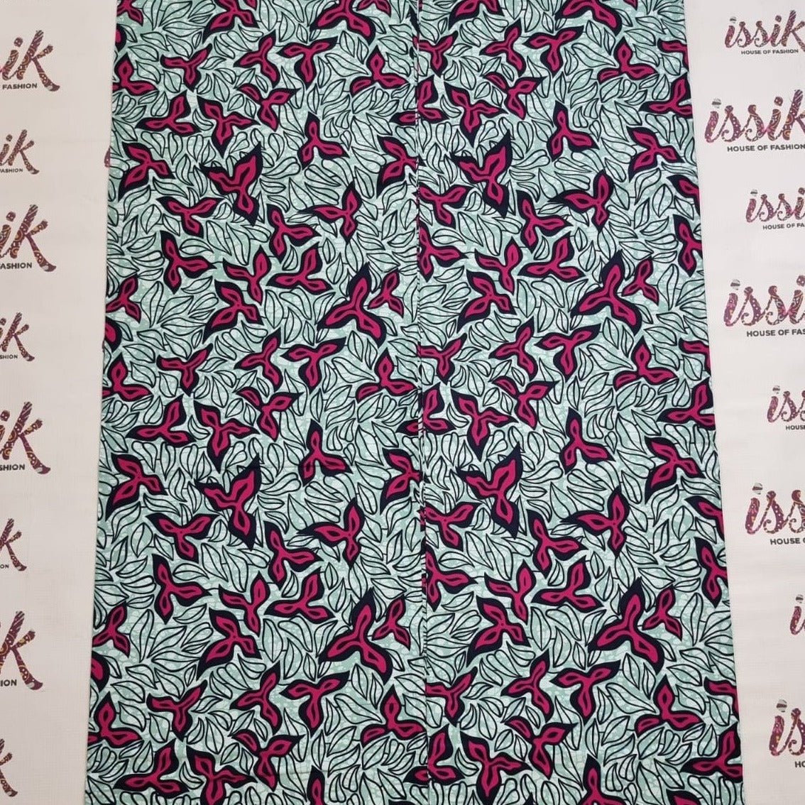 Light Green & Pink Ankara Fabric - ak6123 - House of Prints