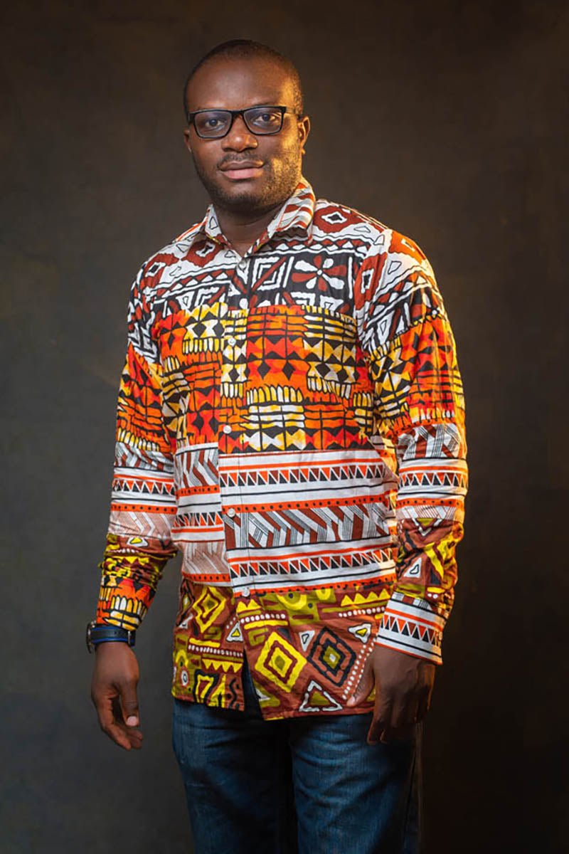 Men's African Print Shirt - mrtws007 - House of Prints