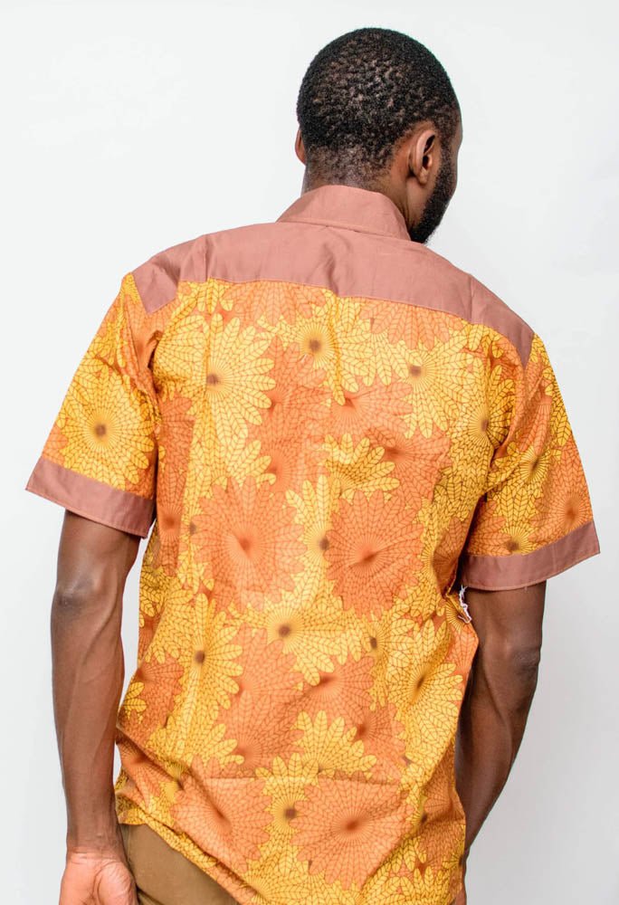 Men's African Print Shirt - mrtws010 - House of Prints