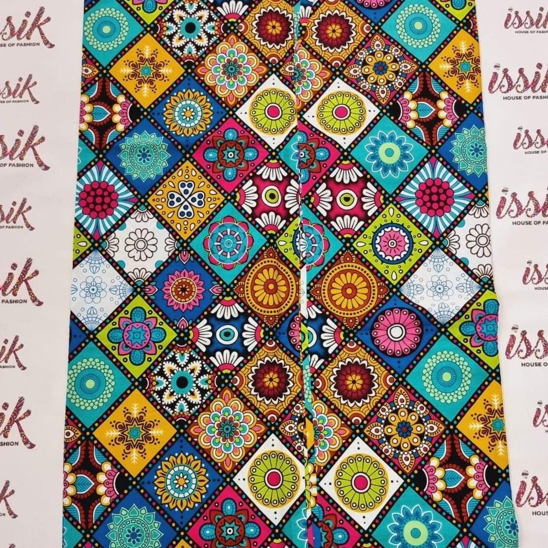 Muilticolur Ankara Fabric - ak290252 - House of Prints