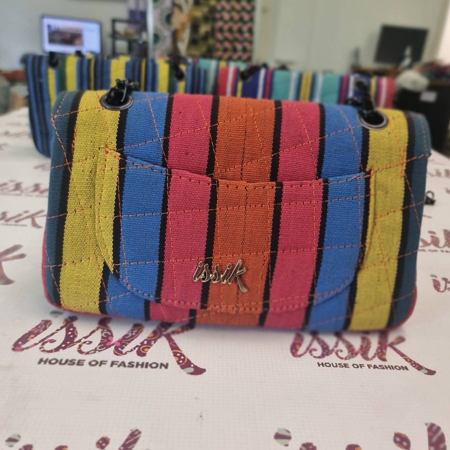 Multicolour Aso-Oke bag - House of Prints