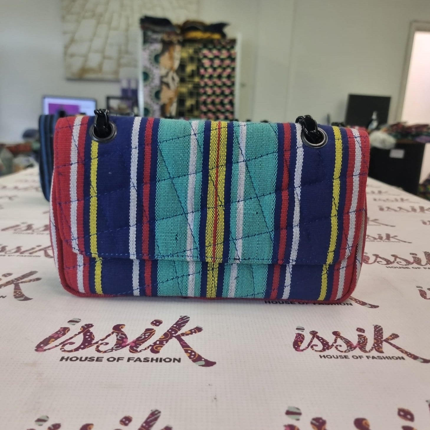 Multicolour Aso-Oke shoulder bag - House of Prints