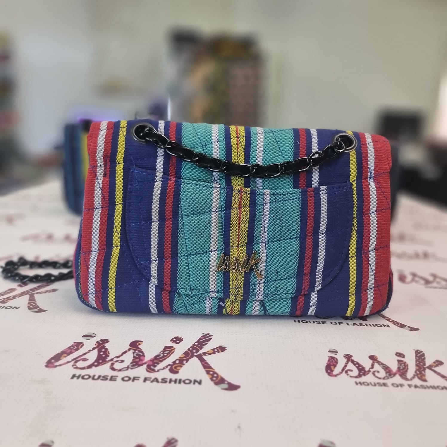 Multicolour Aso-Oke shoulder bag - House of Prints