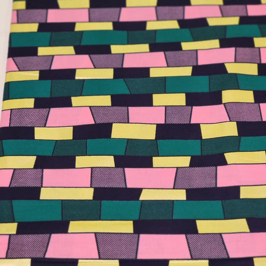 Multicolour Embellished Gold Fabric. - House of Prints