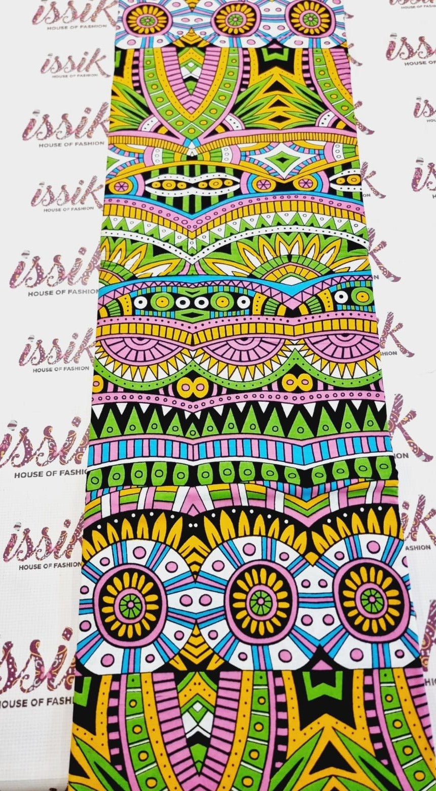 Multicolour Tribal African Print Fabric - House of Prints