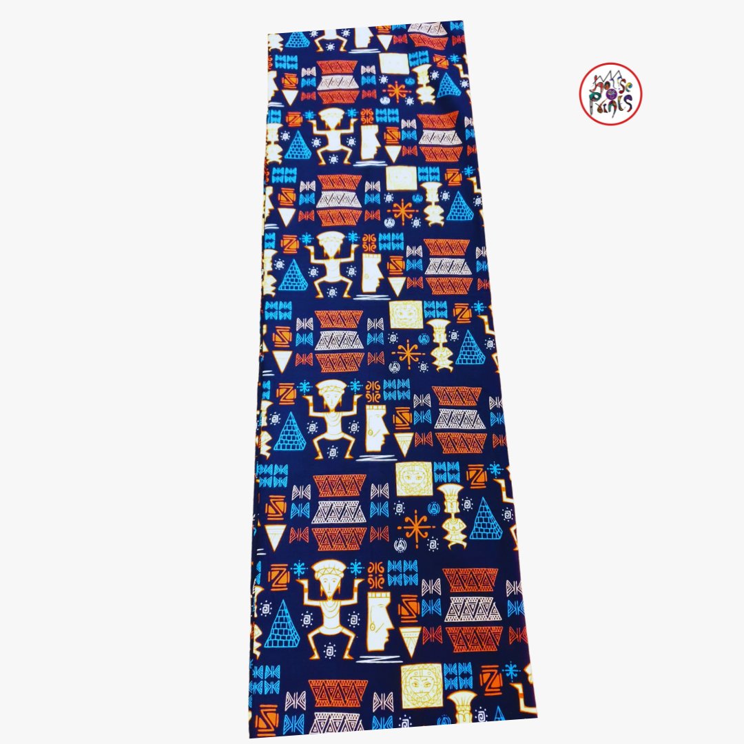 Multicolour Tribal Ankara Fabric - House of Prints