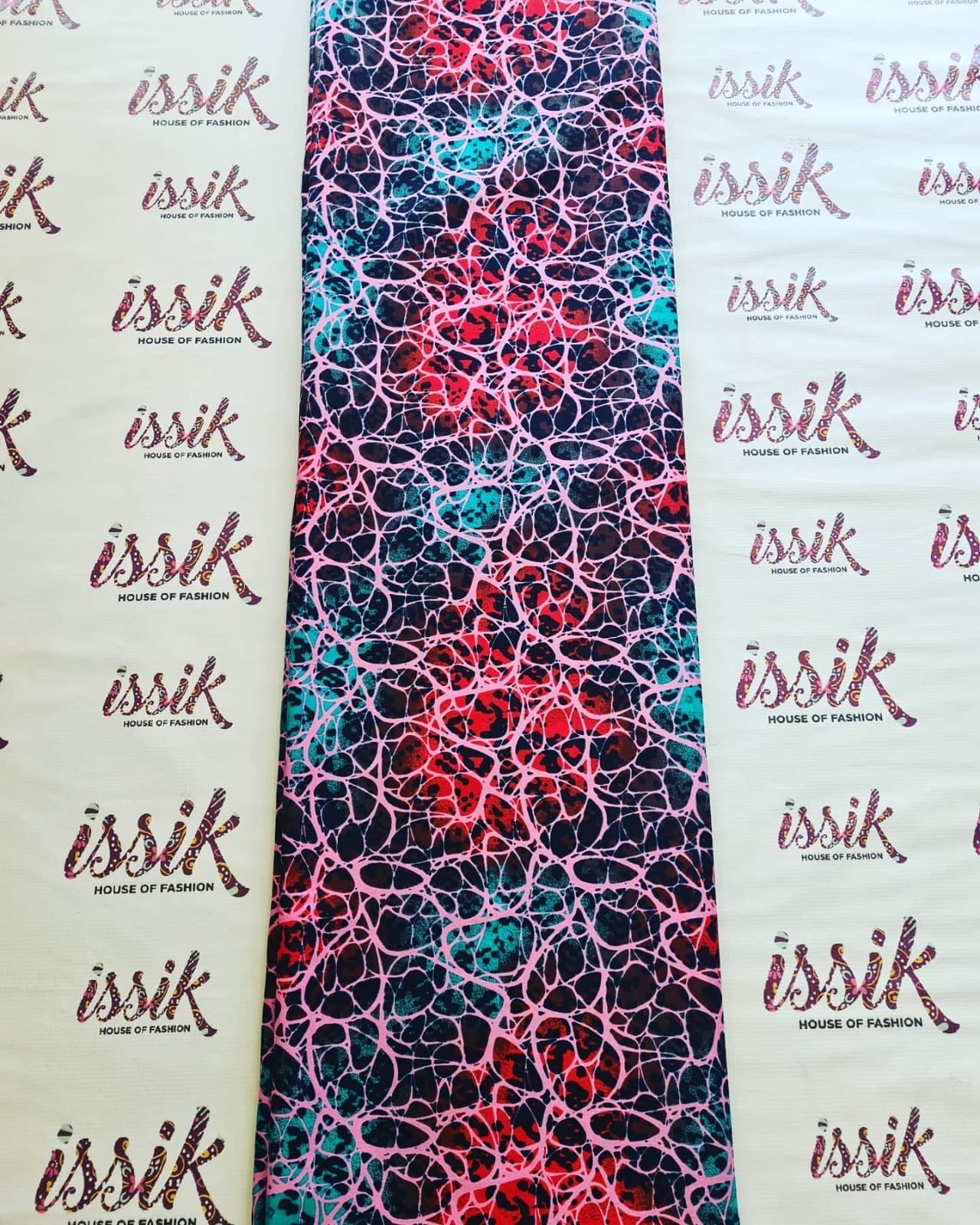 Pink & Blue Ankara Fabric - ak9048 - House of Prints