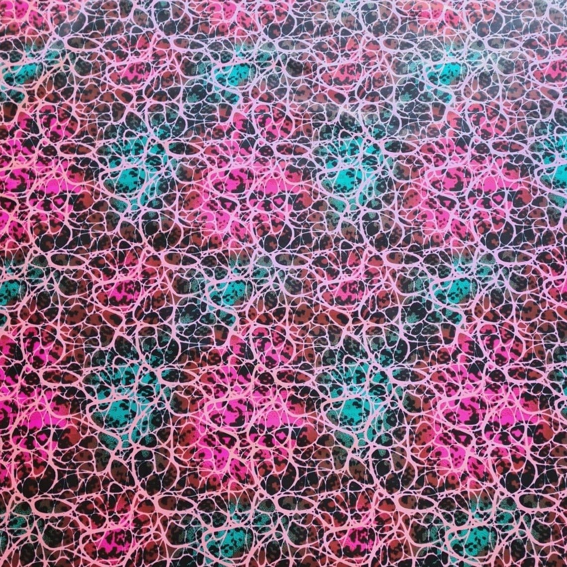 Pink & Blue Ankara Fabric - ak9048 - House of Prints