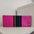 Pink & Blue Leather & Aso-Oke Clutch Purses - House of Prints