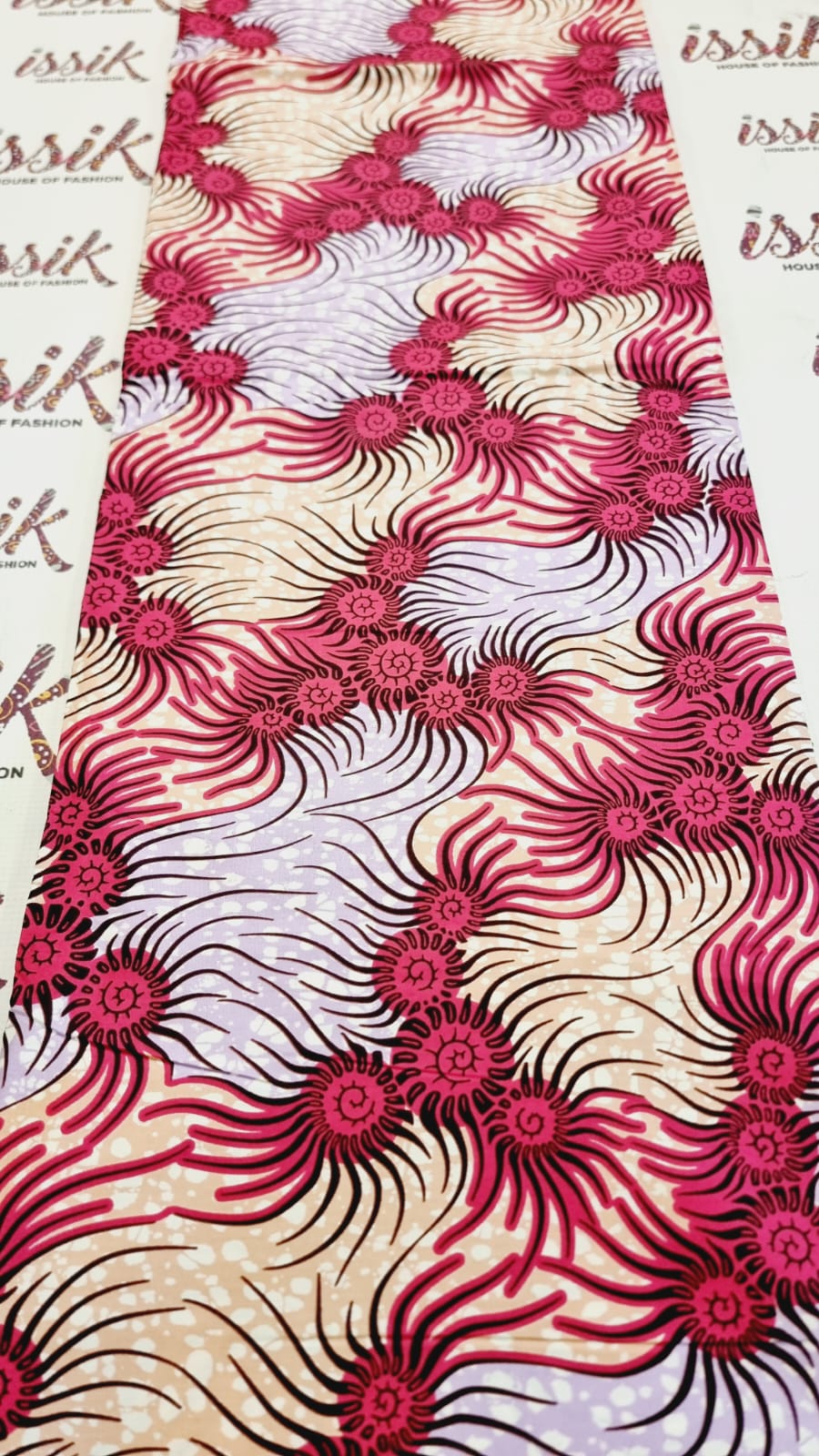 Pink & Lilac African Print Fabric - House of Prints
