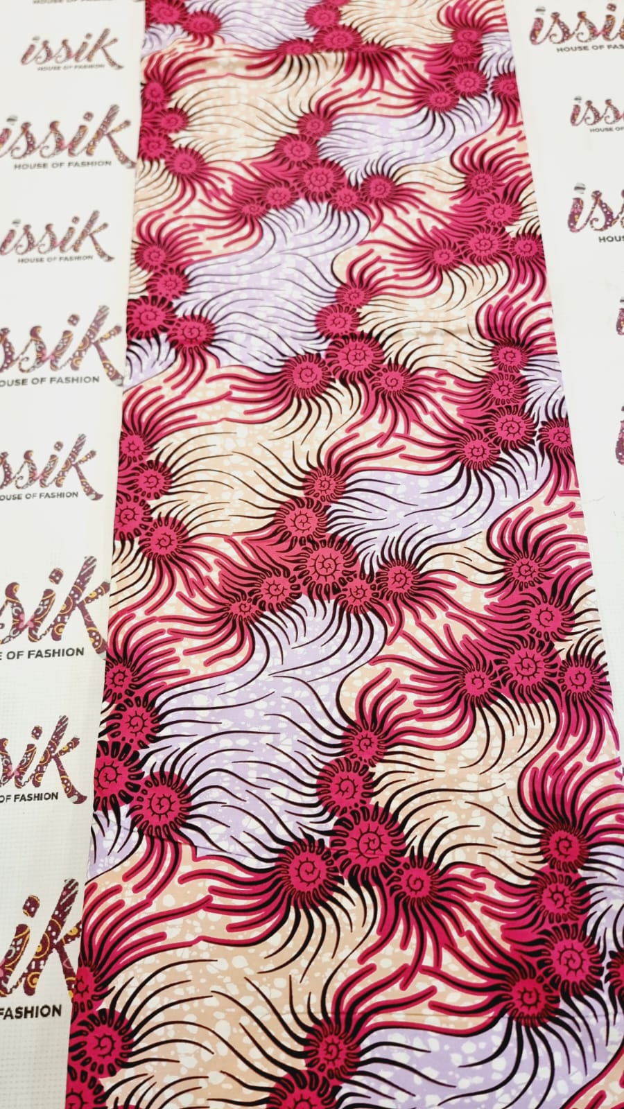 Pink & Lilac African Print Fabric - House of Prints