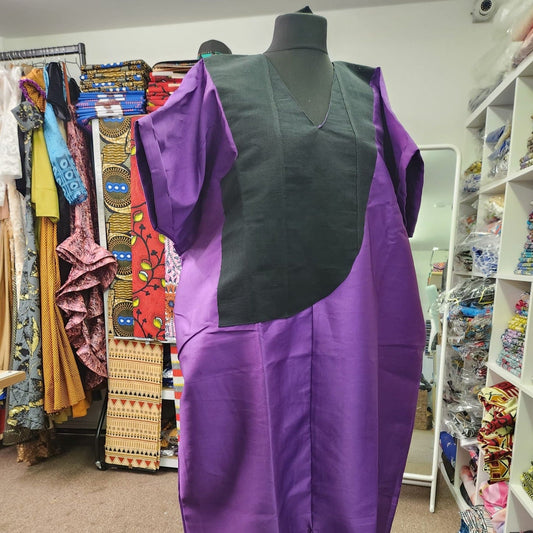 Purple & Black Kaftan - House of Prints