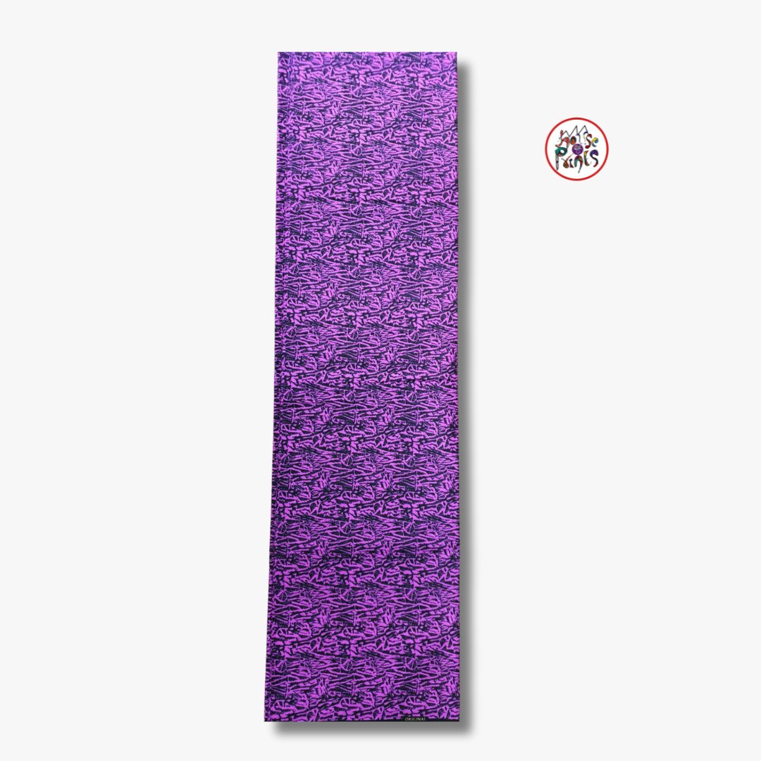 Purple & Black Tribal Pattern Ankara Fabric - House of Prints