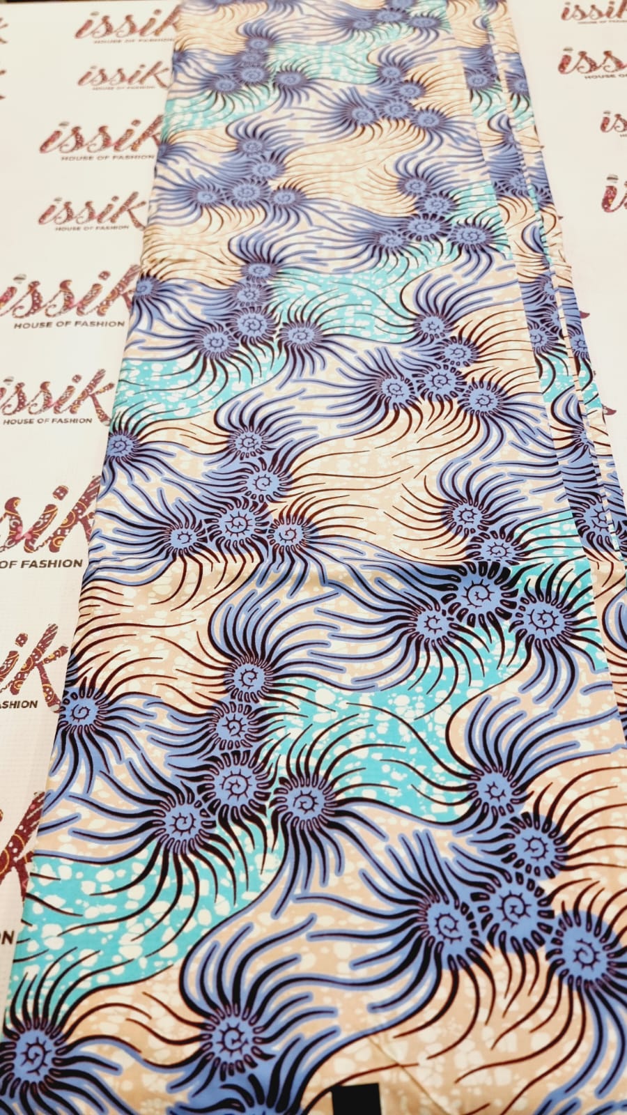Purple & Blue African Print Fabric - House of Prints